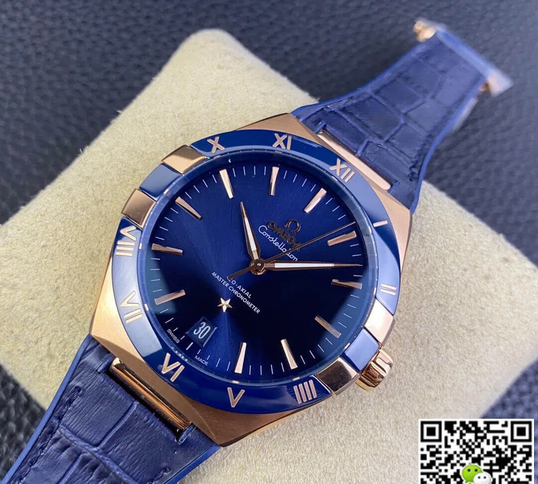 SBF Omega Constellation 131.63.41.21.03.001 VS Factory 1:1 Best Edition Replica Watch Leather Strap